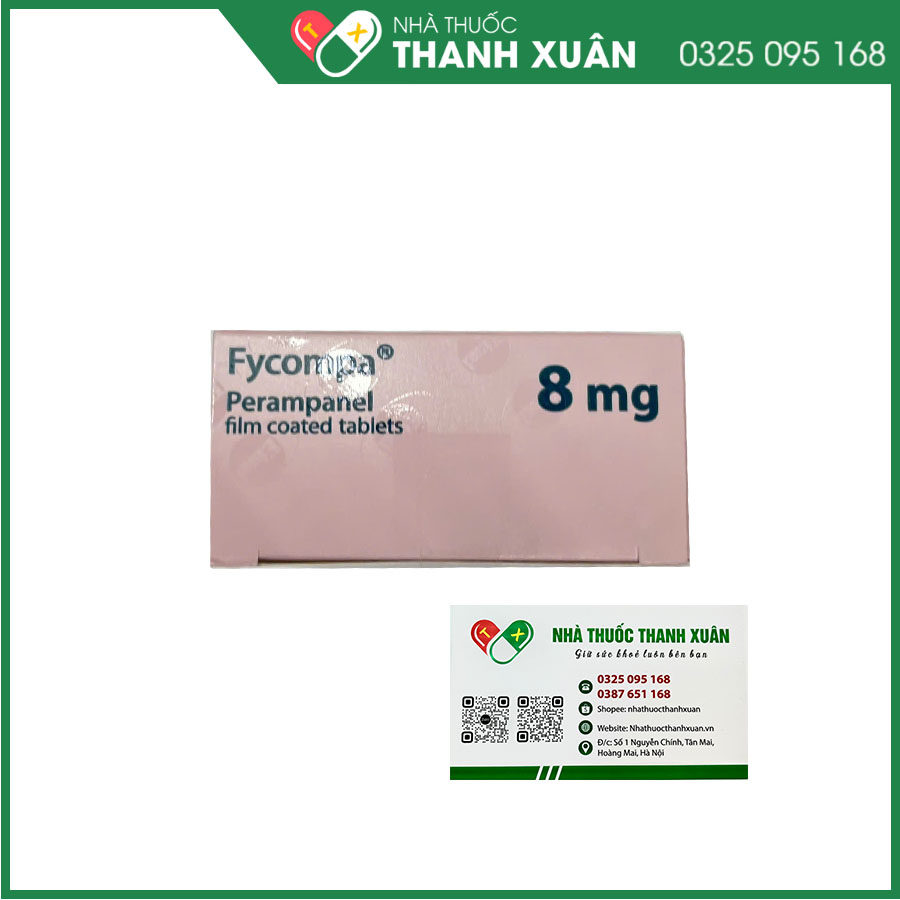 Fycompa 8mg điều trị bổ trợ cơn động kinh